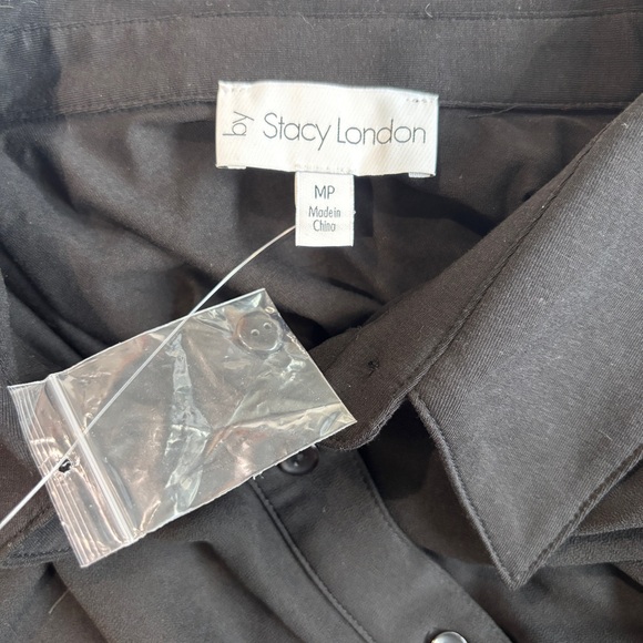 by Stacy London Regular Jersey Dress with Chiffon Overlay - Picture 4 of 5